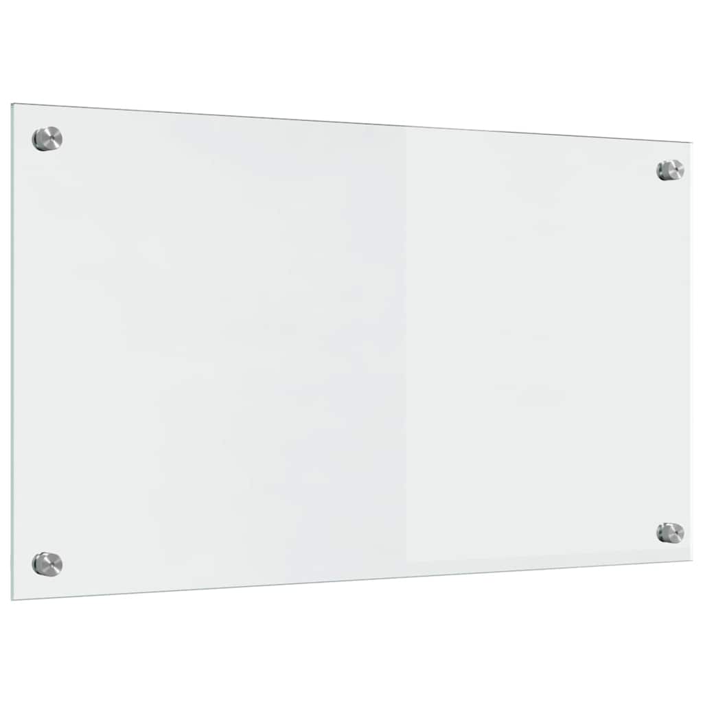 Kitchen Backsplash 2 pcs Transparent 70 x 40 cm Tempered Glass