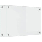 Kitchen Backsplash 2 pcs Transparent 70 x 50 cm Tempered Glass