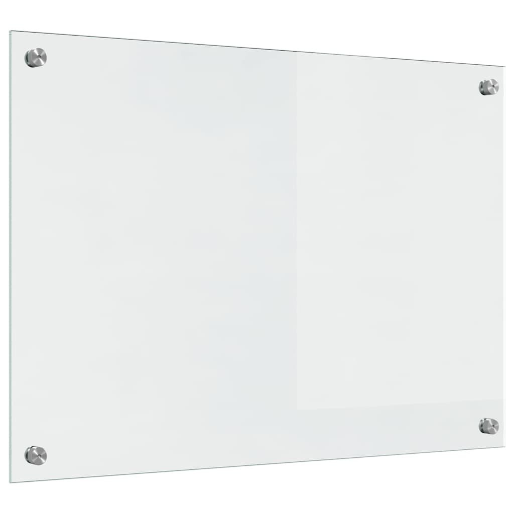 Kitchen Backsplash 2 pcs Transparent 70 x 50 cm Tempered Glass