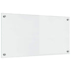 Kitchen Backsplash 2 pcs Transparent 80 x 40 cm Tempered Glass