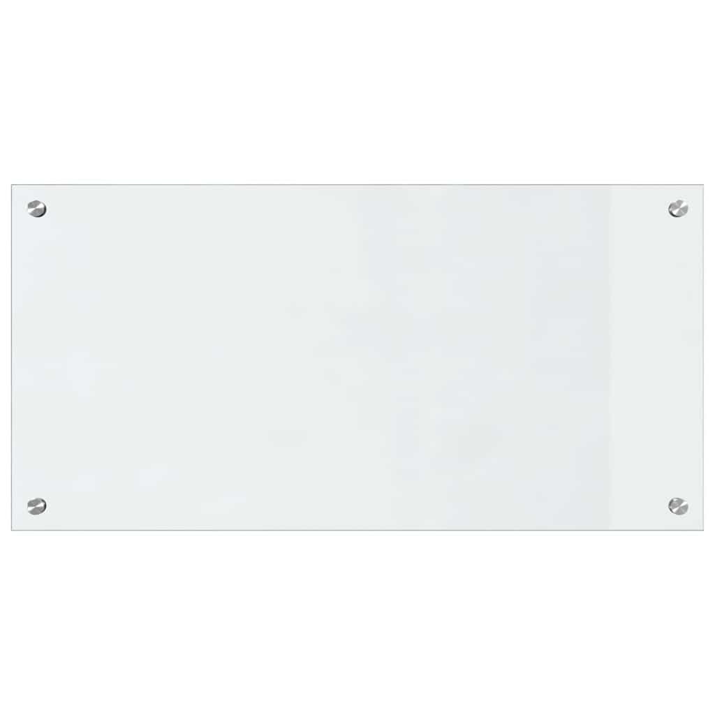 Kitchen Backsplash 2 pcs Transparent 80 x 40 cm Tempered Glass