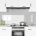 Kitchen Backsplash 2 pcs Transparent 80 x 50 cm Tempered Glass