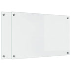 Kitchen Backsplash 2 pcs Transparent 80 x 50 cm Tempered Glass