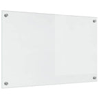 Kitchen Backsplash 2 pcs Transparent 80 x 50 cm Tempered Glass