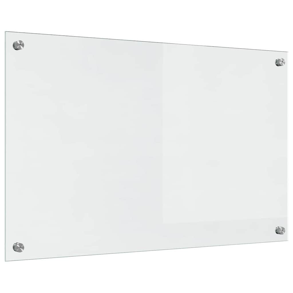 Kitchen Backsplash 2 pcs Transparent 80 x 50 cm Tempered Glass