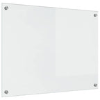 Kitchen Backsplash 2 pcs Transparent 80 x 60 cm Tempered Glass