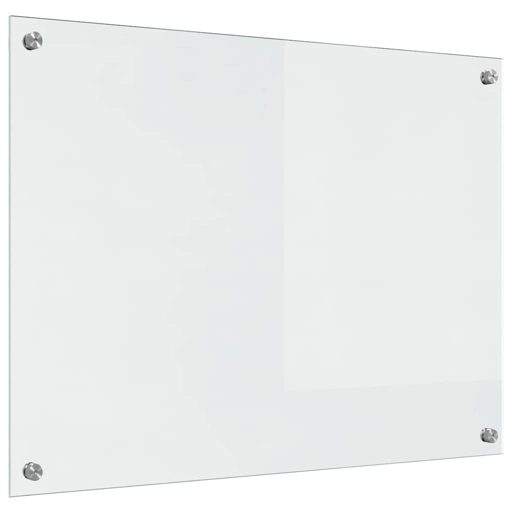 Kitchen Backsplash 2 pcs Transparent 80 x 60 cm Tempered Glass