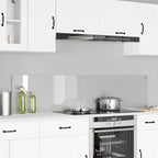 Kitchen Backsplash 2 pcs Transparent 90 x 40 cm Tempered Glass