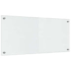 Kitchen Backsplash 2 pcs Transparent 90 x 40 cm Tempered Glass