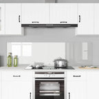 Kitchen Backsplash 2 pcs Transparent 90 x 50 cm Tempered Glass