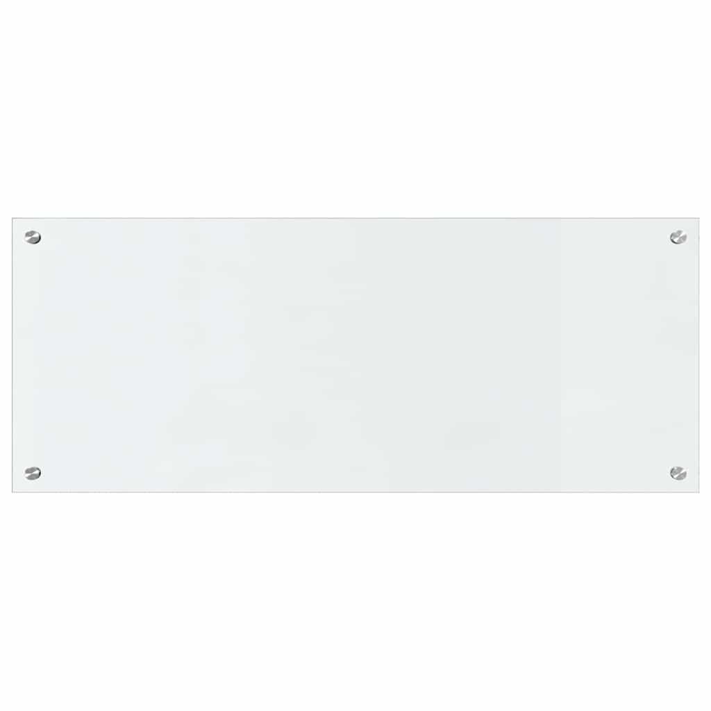 Kitchen Backsplash 2 pcs Transparent 100 x 40 cm Tempered Glass