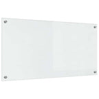 Kitchen Backsplash 2 pcs Transparent 100 x 50 cm Tempered Glass