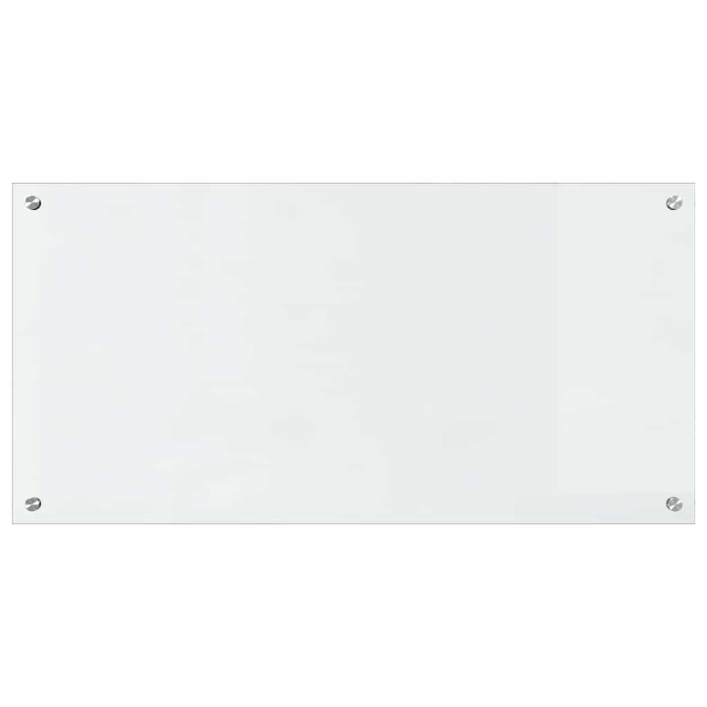 Kitchen Backsplash 2 pcs Transparent 100 x 50 cm Tempered Glass