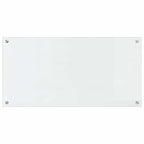 Kitchen Backsplash 2 pcs Transparent 100 x 50 cm Tempered Glass