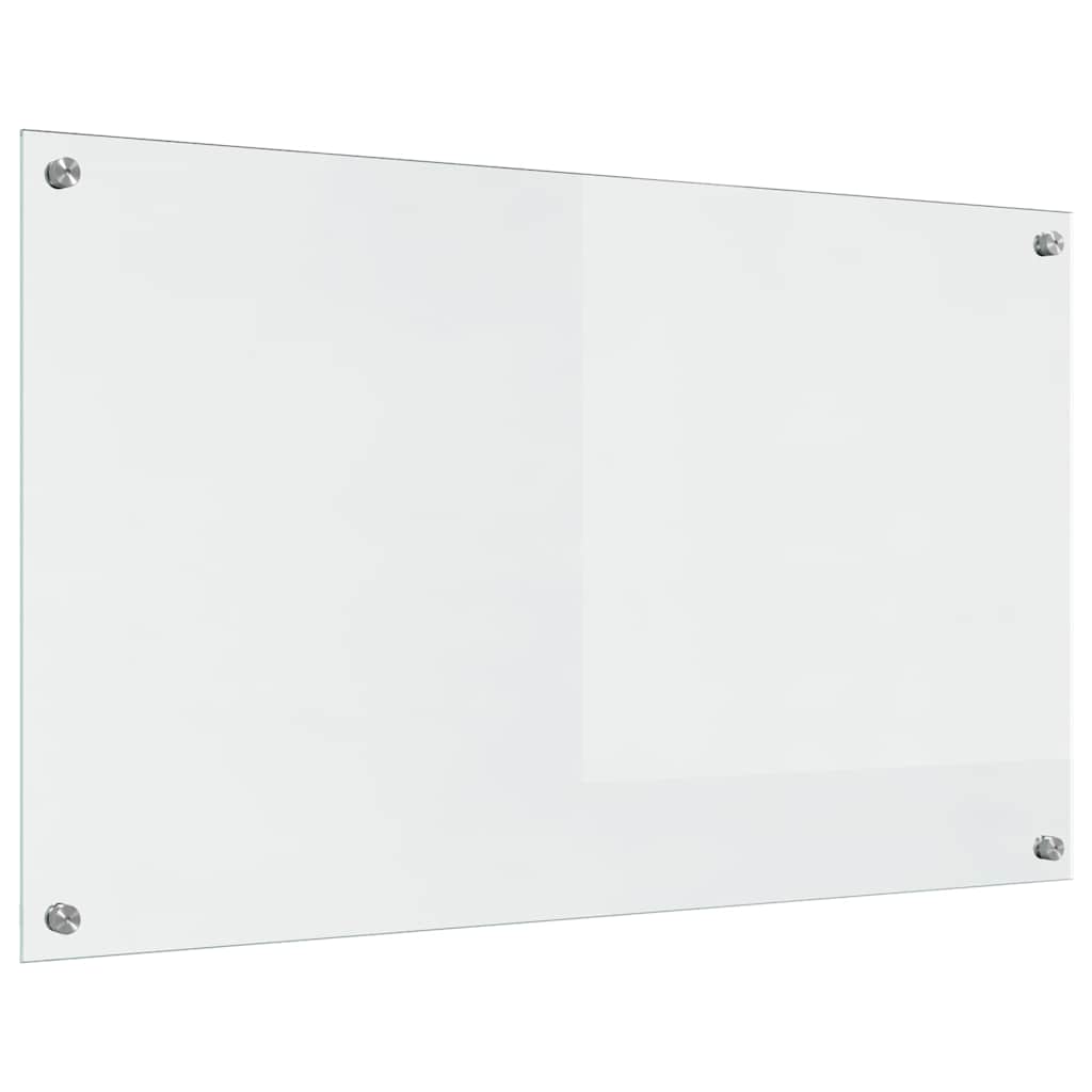 Kitchen Backsplash 2 pcs Transparent 100 x 60 cm Tempered Glass