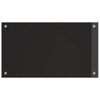 Kitchen Backsplash 2 pcs Black 70 x 40 cm Tempered Glass