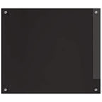 Kitchen Backsplash 2 pcs Black 70 x 60 cm Tempered Glass