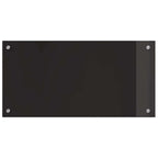 Kitchen Backsplash 2 pcs Black 80 x 40 cm Tempered Glass