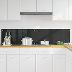 Kitchen Backsplash 2 pcs Black 90 x 40 cm Tempered Glass