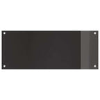 Kitchen Backsplash 2 pcs Black 100 x 40 cm Tempered Glass