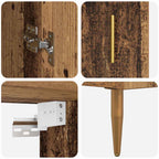 Highboard Old Wood 69.5 x 34 x 180 cm Engineered Wood