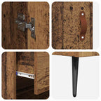 Highboard Cabinet with Shelf 2 pcs Old Wood Engineered Wood