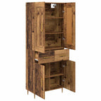 Highboard with Drawer Old Wood 69.5 x 34 x 180 cm Engineered Wood