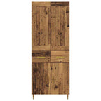 Highboard with Drawer Old Wood 69.5 x 34 x 180 cm Engineered Wood