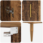 Highboard Old Wood 69.5 x 34 x 180 cm Engineered Wood