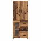 Highboard Wall-mounted Old Wood 69.5 x 34 x 180 cm Engineered Wood