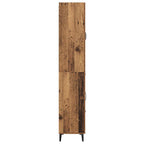 Highboard Wall-mounted Old Wood 69.5 x 34 x 180 cm Engineered Wood