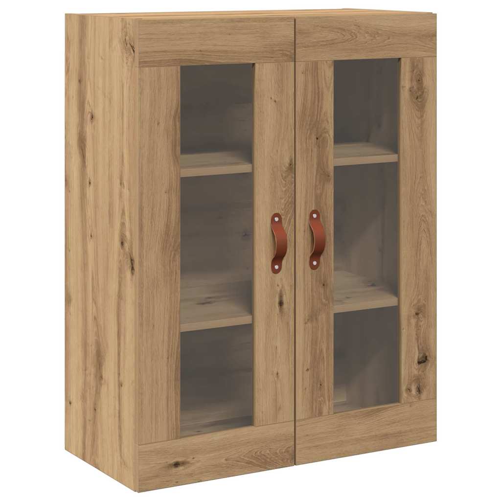 Highboard Cabinet with Shelf 2 pcs Artisan Oak Engineered Wood