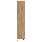 Highboard Cabinet with Shelf 2 pcs Artisan Oak Engineered Wood