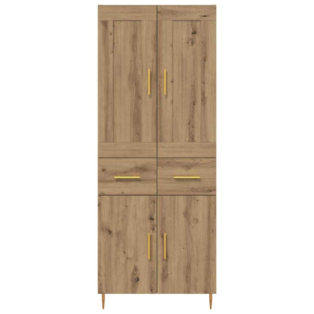 Highboard with Drawer Artisan Oak 69.5 x 34 x 180 cm Engineered Wood