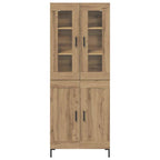 Highboard 2 pcs Artisan Oak 69.5 x 34 x 180 cm Engineered Wood