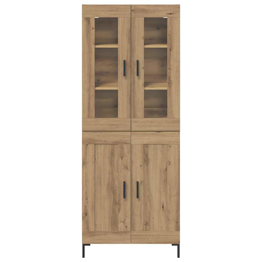 Highboard 2 pcs Artisan Oak 69.5 x 34 x 180 cm Engineered Wood
