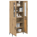 Highboard 2 pcs Artisan Oak 69.5 x 34 x 180 cm Engineered Wood