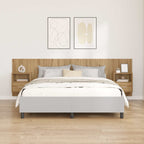 Headboard with Cabinet 3 pcs Artisan Oak Engineered Wood