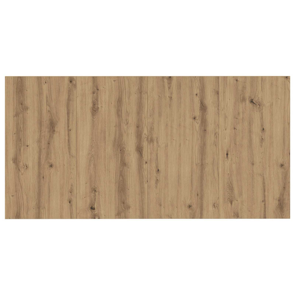 Headboard with Cabinet 3 pcs Artisan Oak Engineered Wood