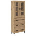 Highboard 2 pcs Artisan Oak 69.5 x 34 x 180 cm Engineered Wood