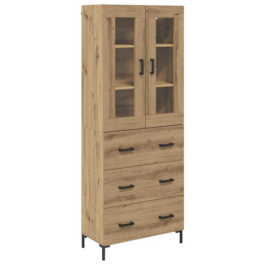 Highboard 2 pcs Artisan Oak 69.5 x 34 x 180 cm Engineered Wood