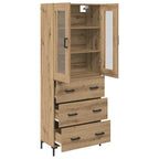 Highboard 2 pcs Artisan Oak 69.5 x 34 x 180 cm Engineered Wood