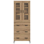 Highboard 2 pcs Artisan Oak 69.5 x 34 x 180 cm Engineered Wood