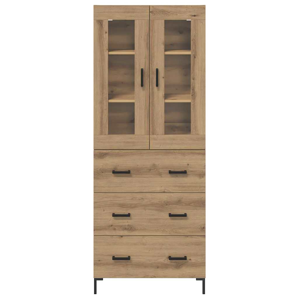 Highboard 2 pcs Artisan Oak 69.5 x 34 x 180 cm Engineered Wood