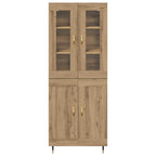 Highboard 2 pcs Artisan Oak 69.5 x 34 x 180 cm Engineered Wood