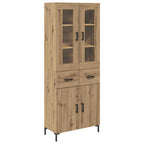 Highboard 2 pcs Artisan Oak 69.5 x 34 x 180 cm Engineered Wood