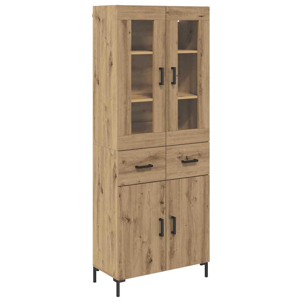 Highboard 2 pcs Artisan Oak 69.5 x 34 x 180 cm Engineered Wood