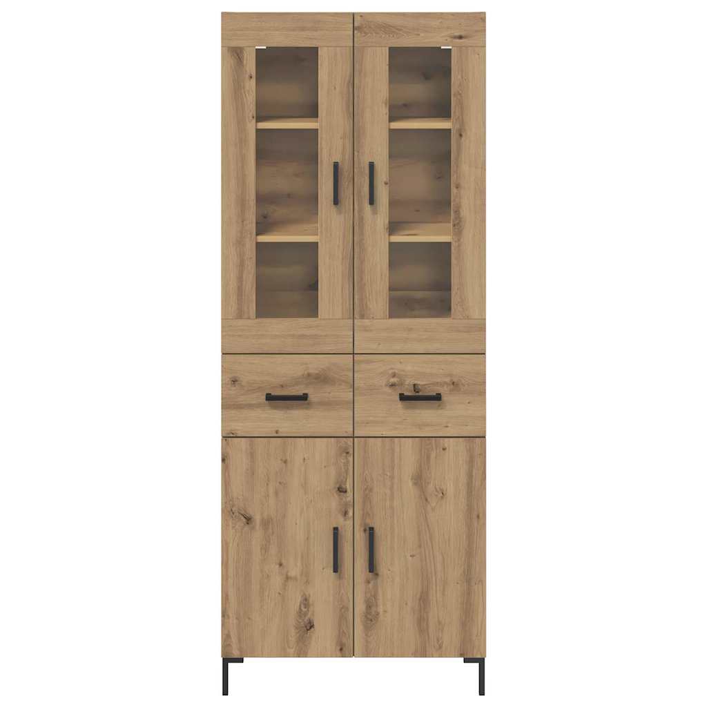 Highboard 2 pcs Artisan Oak 69.5 x 34 x 180 cm Engineered Wood