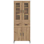 Highboard 2 pcs Artisan Oak 69.5 x 34 x 180 cm Engineered Wood