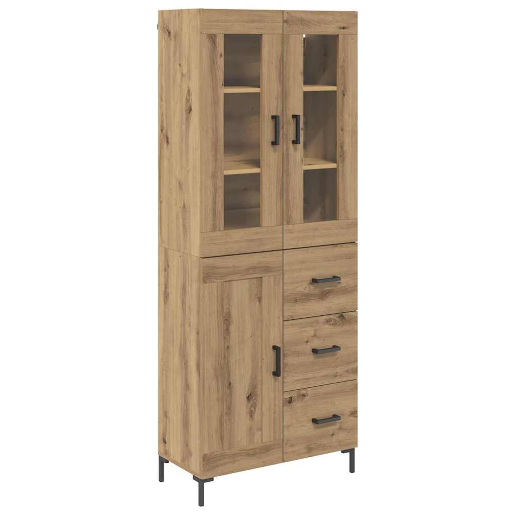 Highboard 2 pcs Artisan Oak 69.5 x 34 x 180 cm Engineered Wood